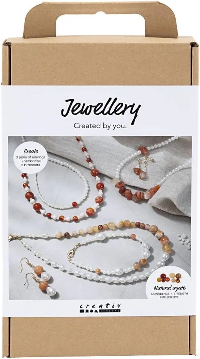 Creativ company https: www.cchobby.nl hobbyset-sieraden-beige-burnt-orange-wit-parelmoer-1-doos