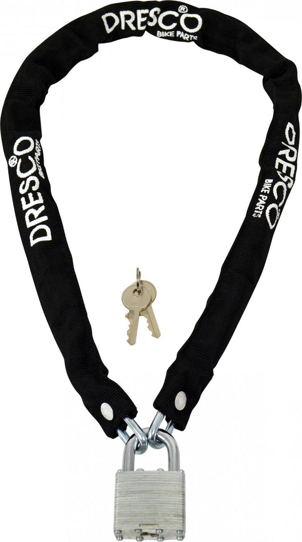 Dresco kettingslot 90cm - rond 5mm - zwart