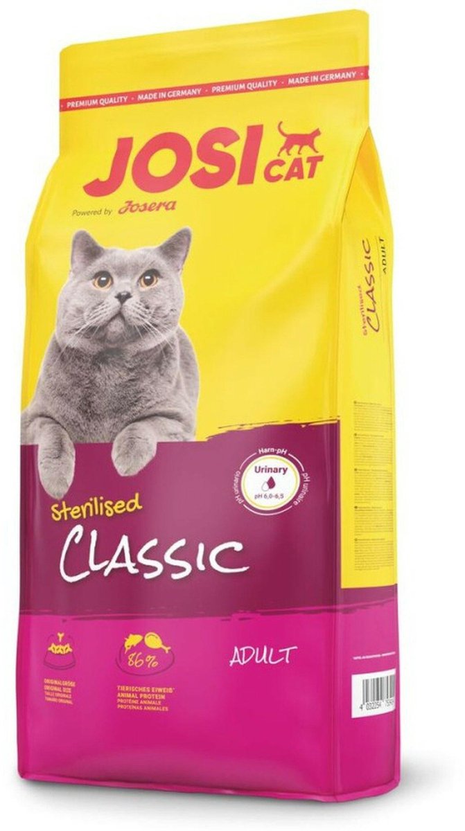 Josera josicat sterilised classic - kattenvoer - 10kg - hoog proteïne - laag vet