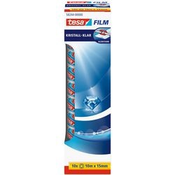 Tape tesafilm crystal clear 15 mm x 10 m 10 rollen