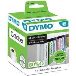 Dymo ordner rugetiketten 60x190mm breed