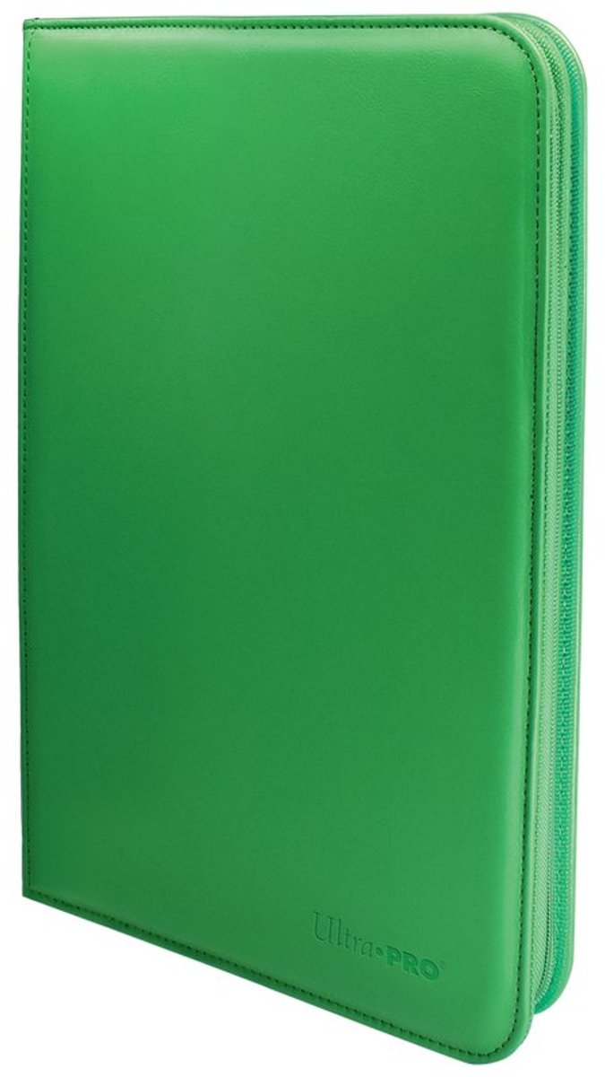 Ultrapro ultra pro - vivid 9 pocket zippered pro binder groen