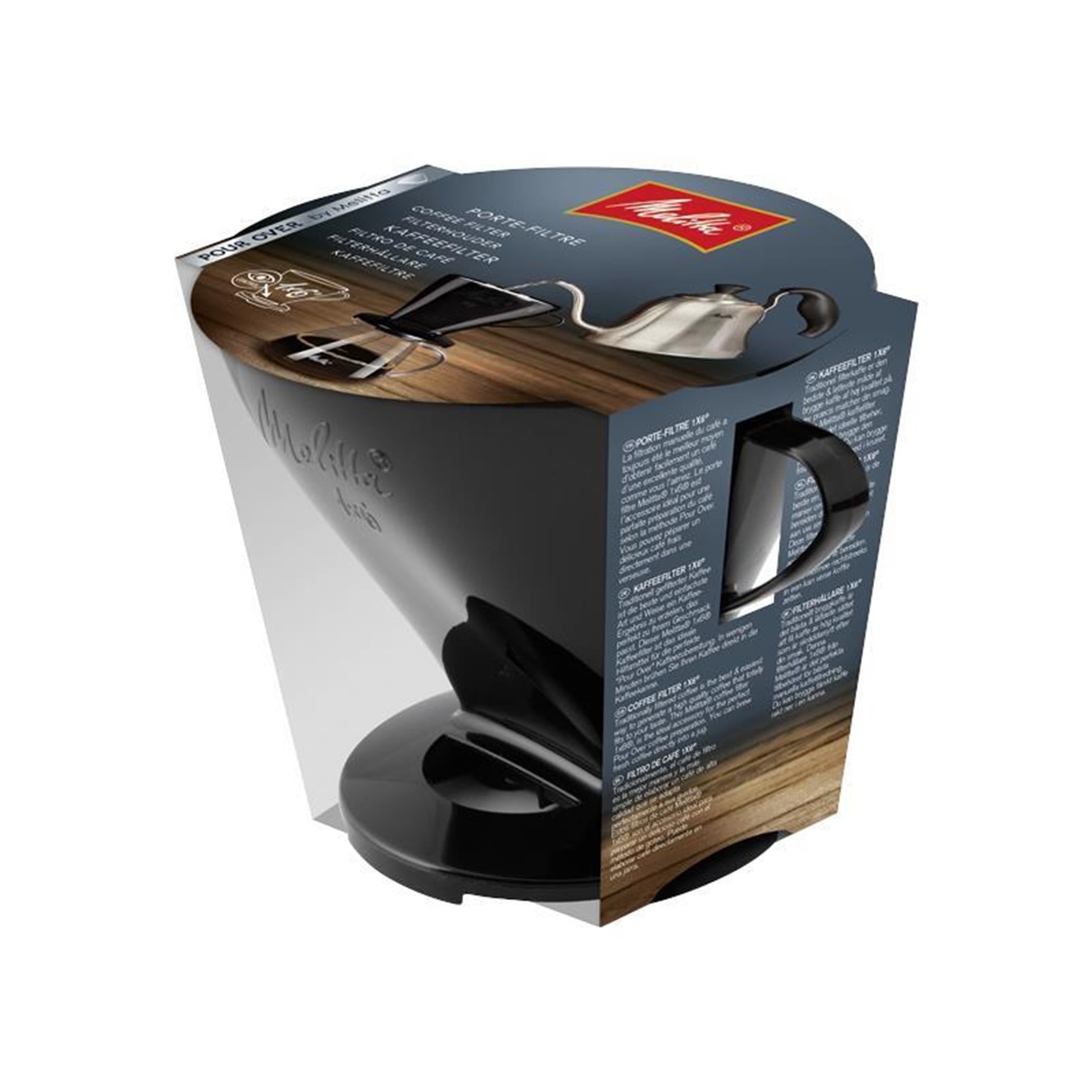 Melitta koffiefilter zwart 1x6