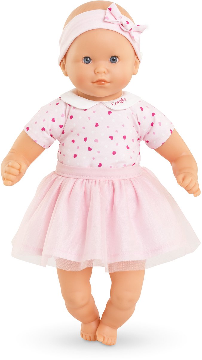 Corolle kleine babypop met hartjes, 30cm