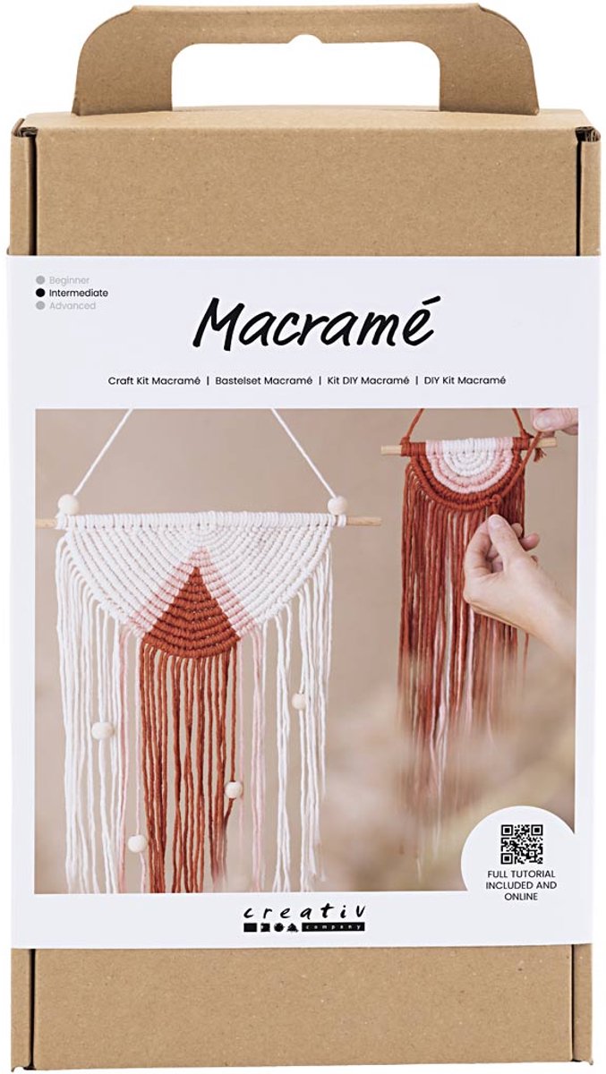 Creativ company startersset macramé - handwerkpakket - wanddecoratie