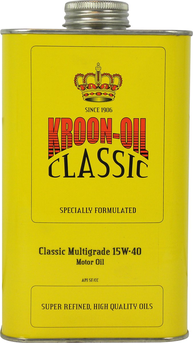 Kroon-oil classic multigrade - motorolie - minerale sae 15w-40 - 1 liter - geen kleur