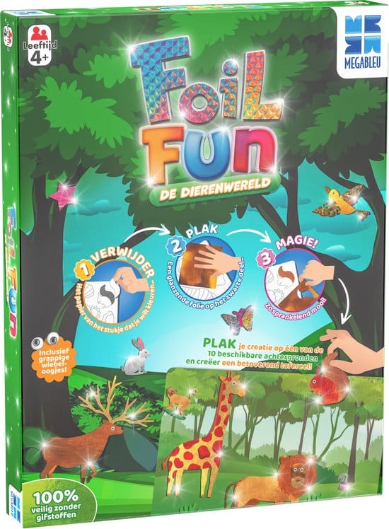 Mega blauw mega blauw folie fun de dierenwereld