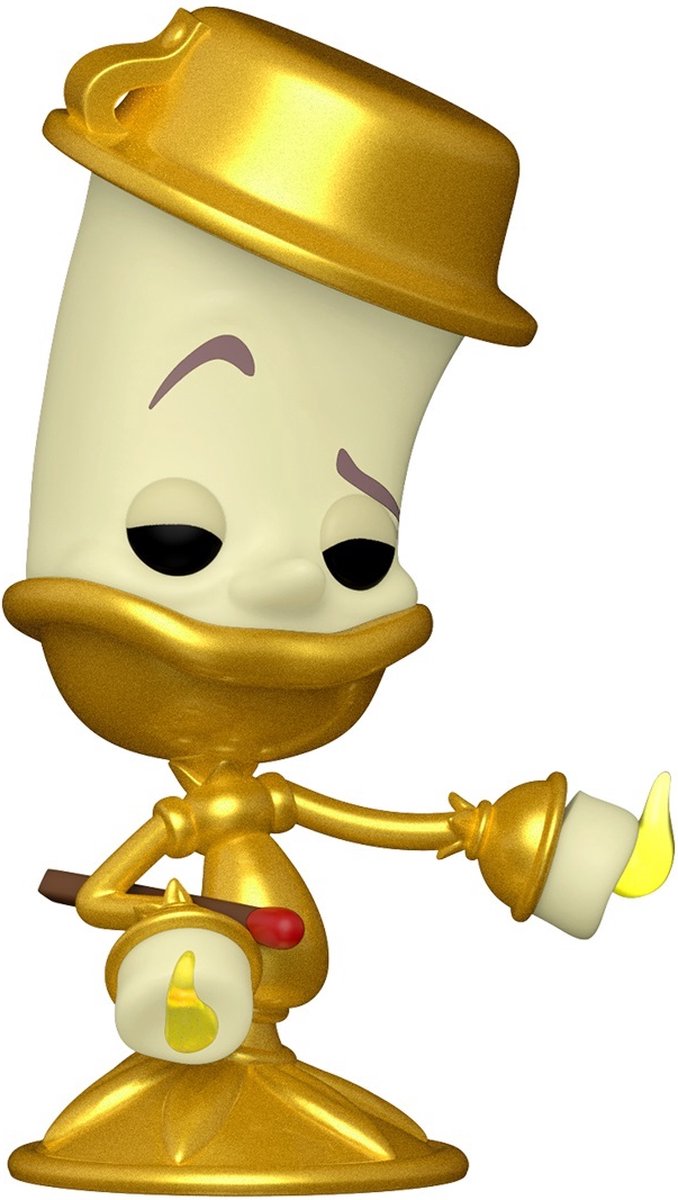Disney funko beauty the beast verzamelfiguur pop! movies lumiere 9 cm multicolours
