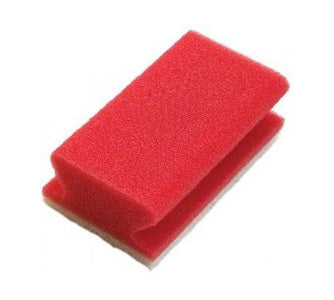 Wecoline weco schuurspons met grip rood wit 142x70x45 mm (10 stuks)