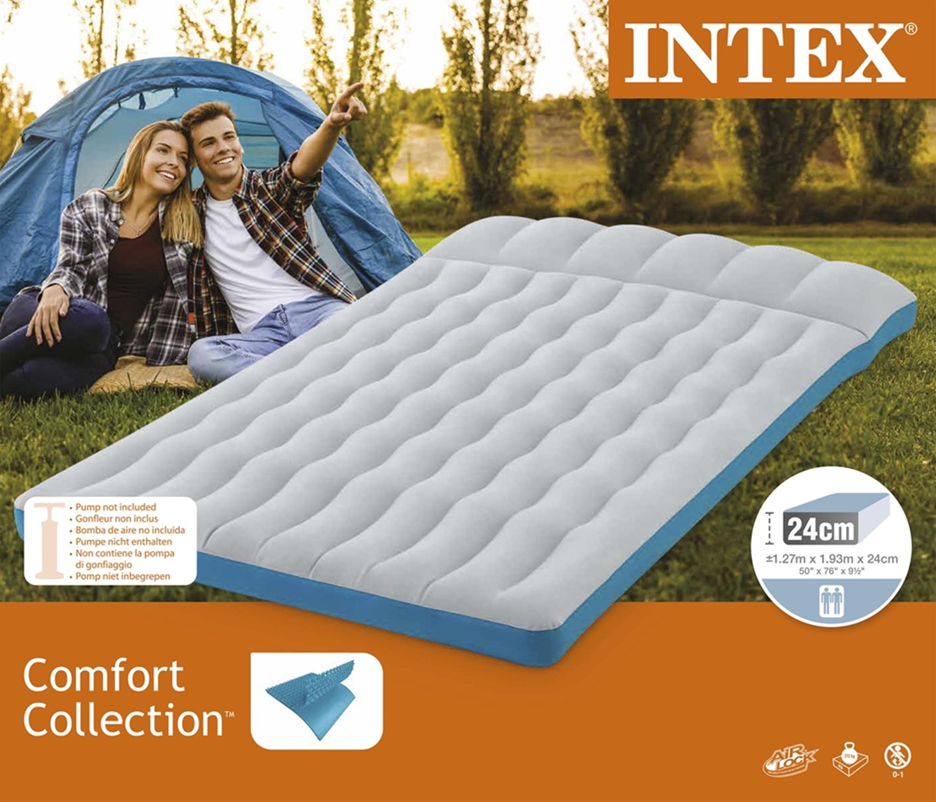 Matelas pneumatique de camping Intex - double
