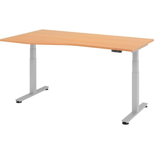 Bach zit-sta bureau hammerer beuken 180x80x127cm
