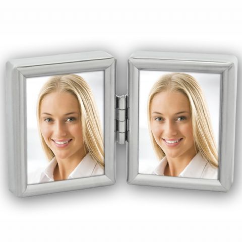 Zep Fotolijst 8735DL Zilver 2x 3,5x4,5 cm voor 2 Pasfoto's