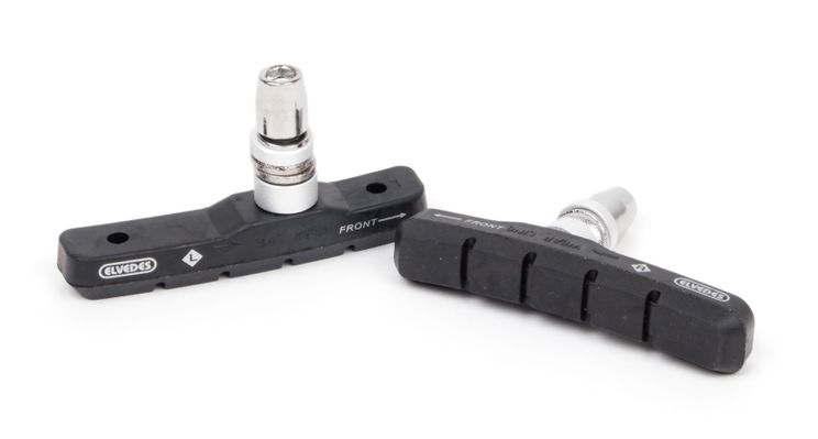 Elvedes velgremblokken v-brake 72mm zwart (100pr)