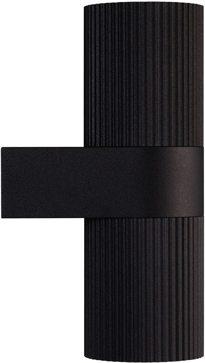 Nordlux kyklop ripple-wandlamp-2xgu10-zwart