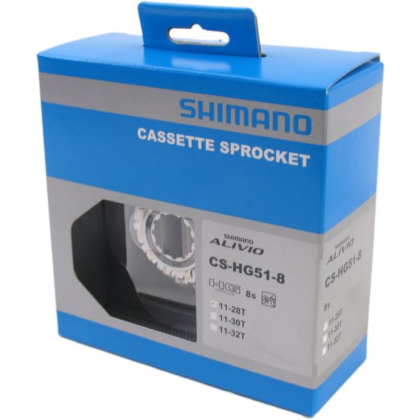 Cassette Shimano 8v hg51 11-28 sacoche avec carte