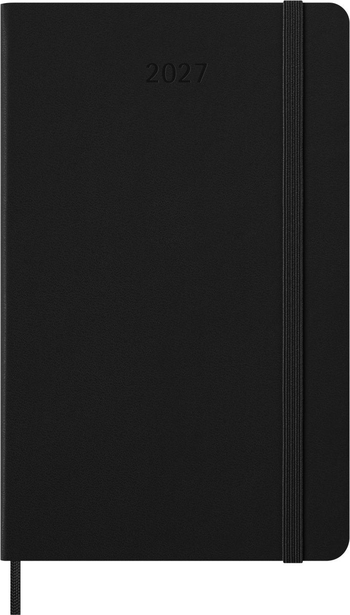Moleskine 12 maanden agenda - 2027 - smart - wekelijks - large - harde kaft - zwart