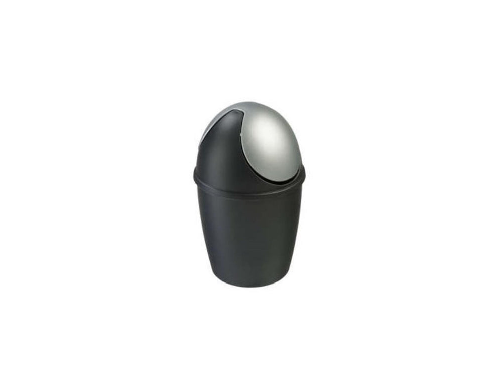 Sunware tafelafvalemmer met swingdeksel 1,5l zwartzilver