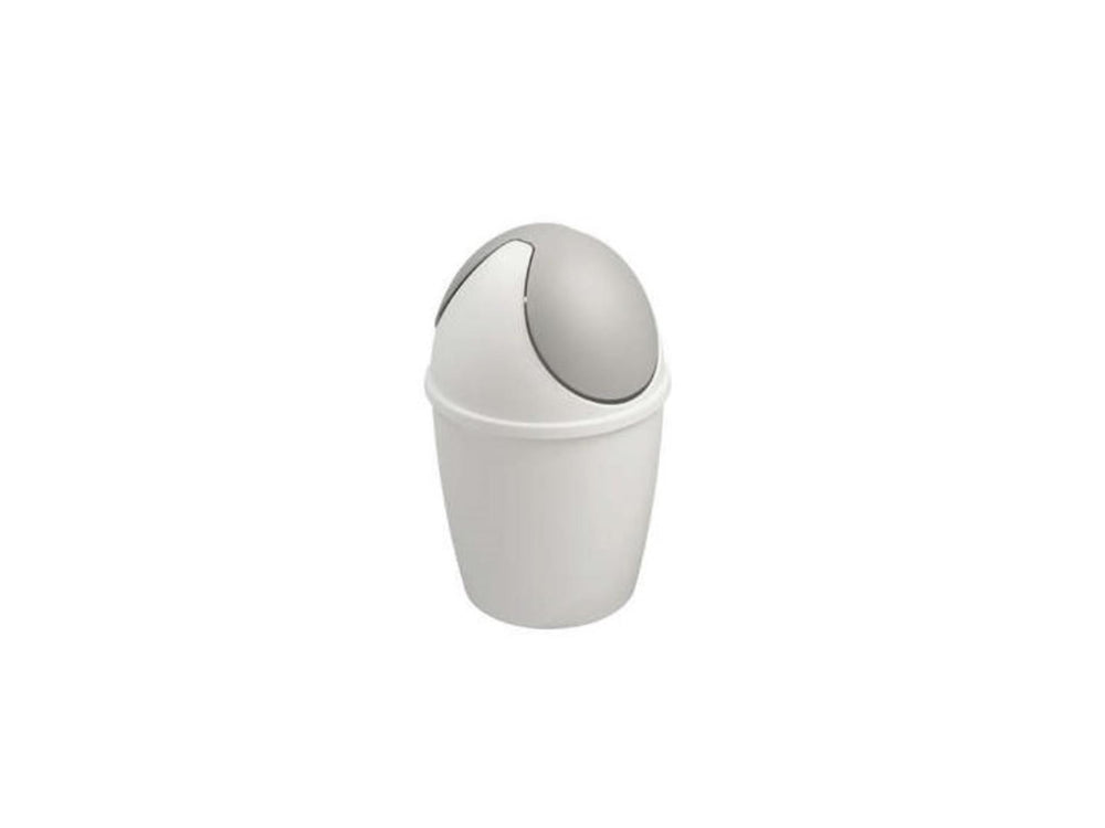 Sunware tafelafvalemmer met swingdeksel 1,5l witzilver
