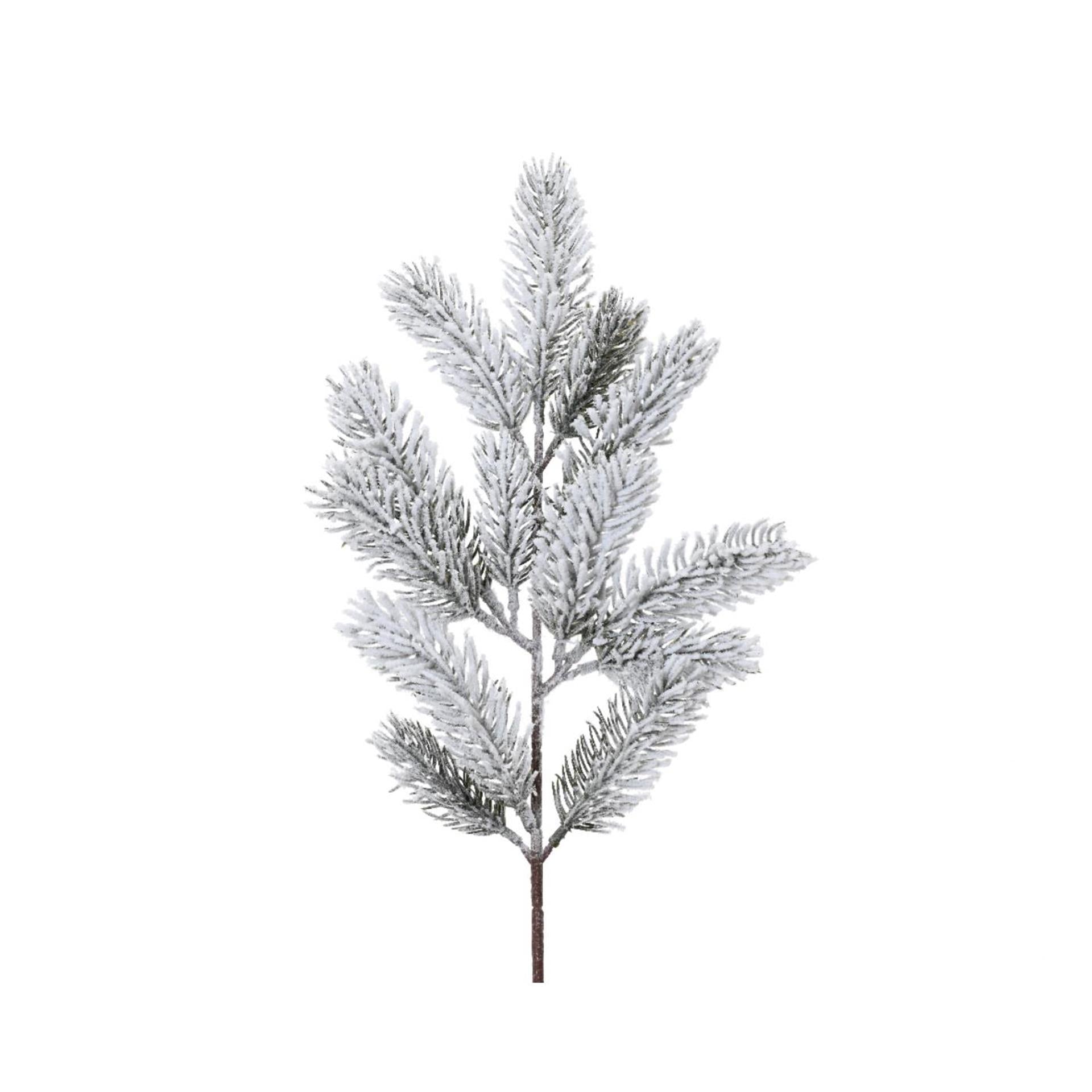 Decoris kunst dennentak met sneeuw 5x11x49cm