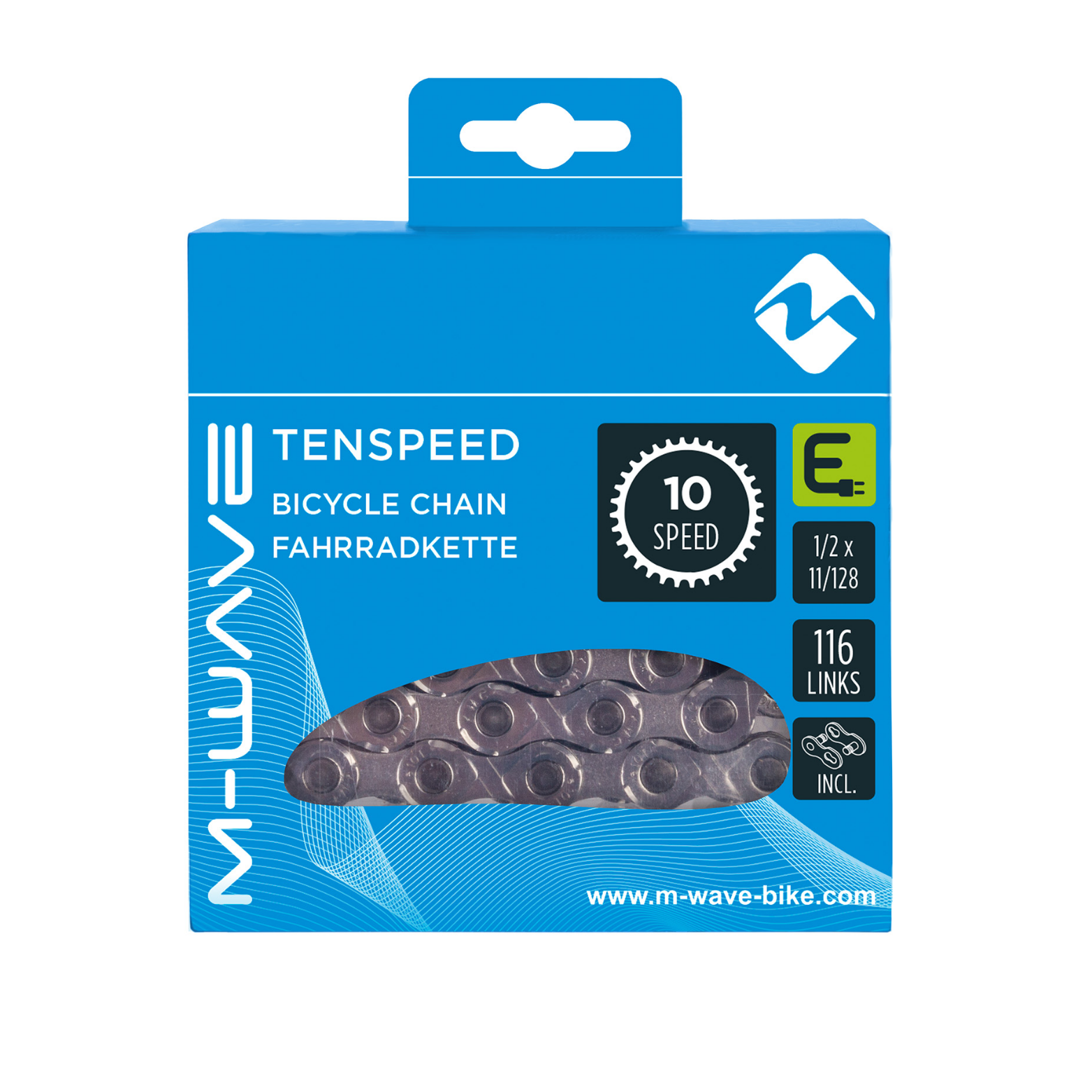 M-Wave M-wave (kmc) ketting e-bike 10 speed 116 schakels zilver