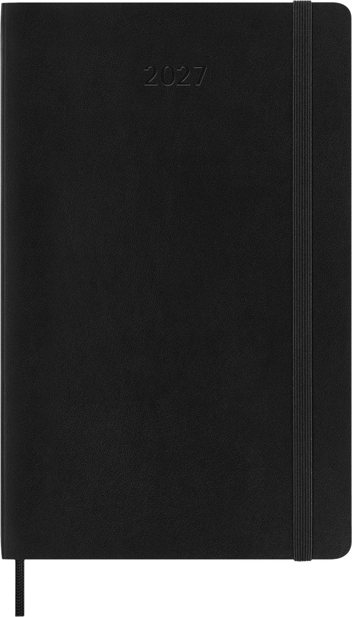 Moleskine 12 maanden agenda - 2027 - maandelijks - large - zachte kaft - zwart