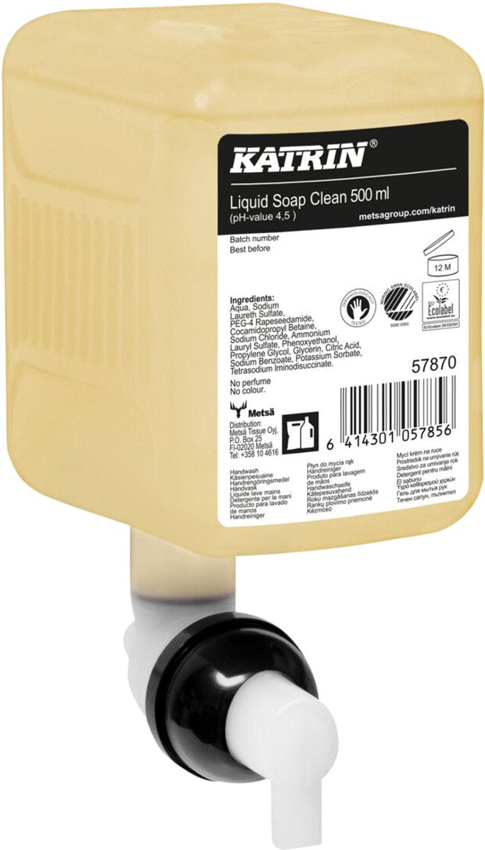Katrin handzeep clean vloeibaar 500ml