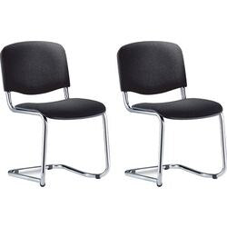 Bezoekersstoel nowy styl iso swing zwart