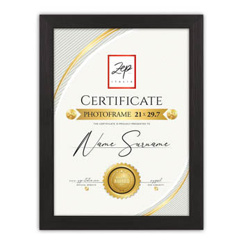 Zep v4729b certificaat zwart 29,7x42 cm