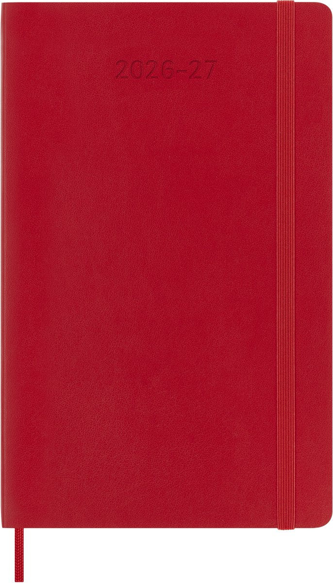 Moleskine 18 maanden agenda - 2026 27 - wekelijks - large - zachte kaft - rood