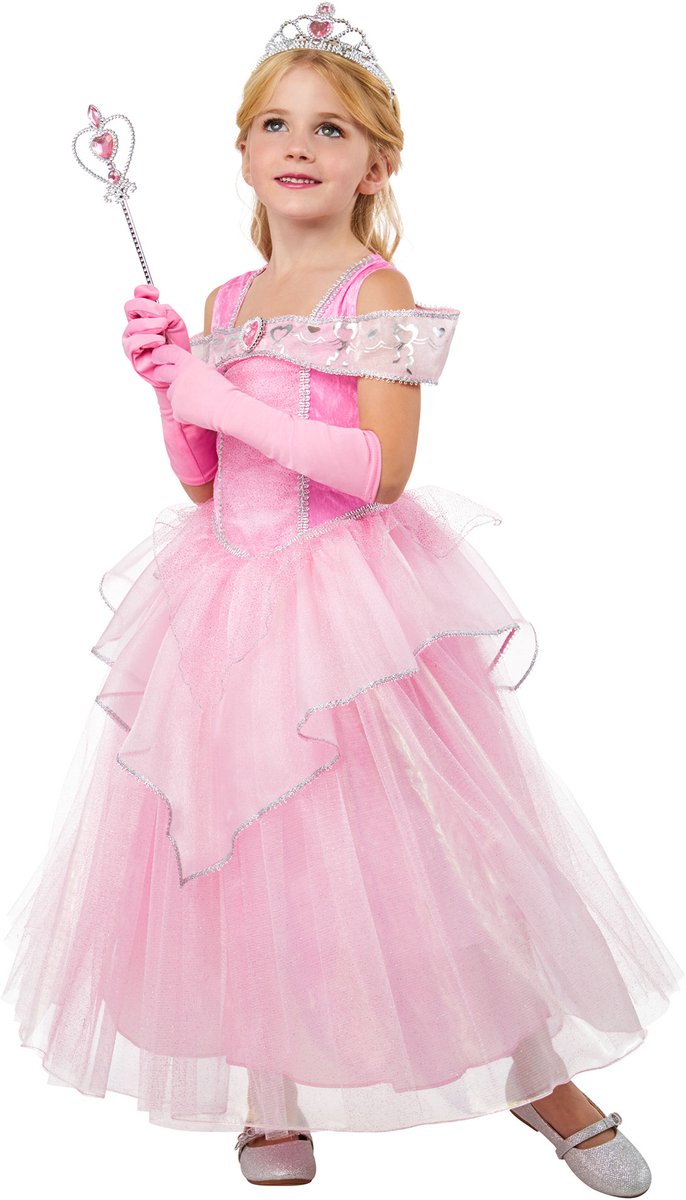Rubies pink princess kinderkostuum - - maat 7-8 jaar