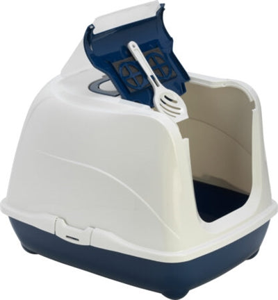 Moderna kattenbak flip cat jumbo donkerblauw