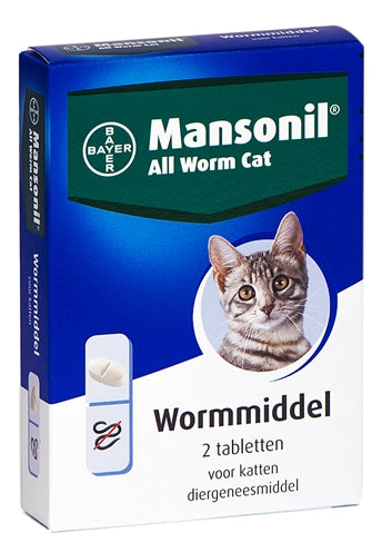 Mansonil Kat alle wormtabletten