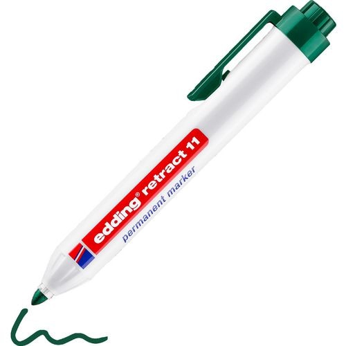Permanent marker groen edding