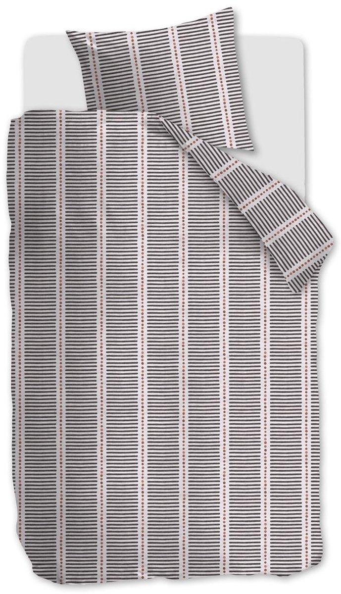 Vtwonen stip and stripe dekbedovertrek - eenpersoons - 140x200 220 cm - blush