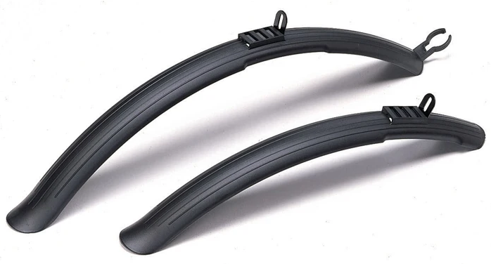 Sunnywheel 28 inch kunststof opdruk spatbordset zwart 43 mm