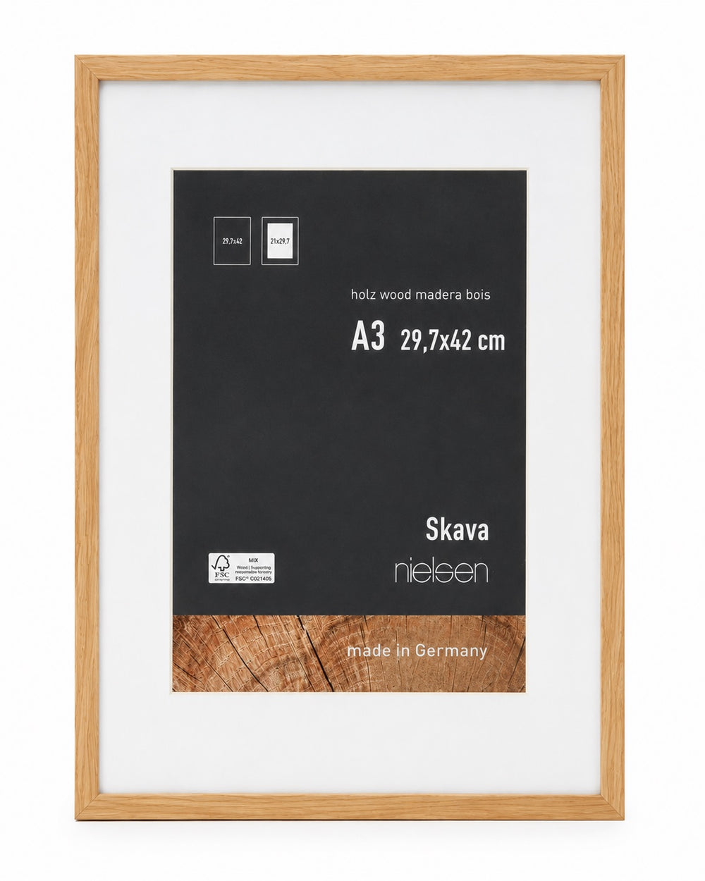 Nielsen design nielsen fotolijst 6324102 skava oak a3 29,7x42 cm