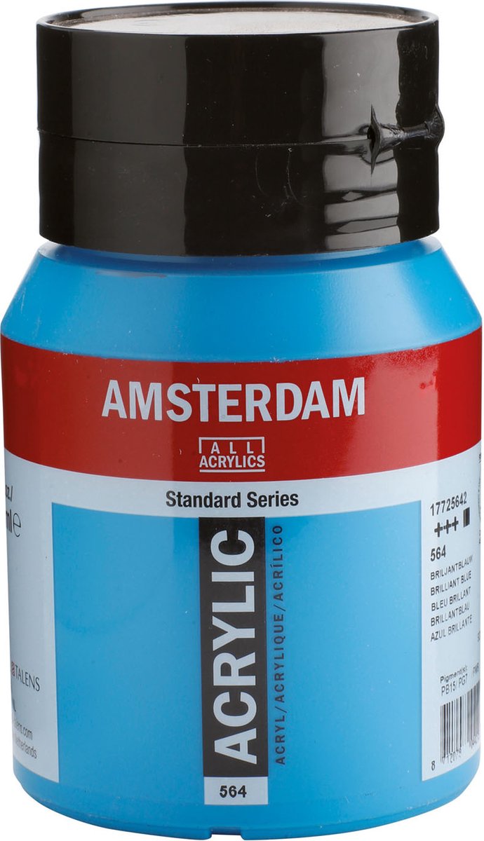 Amsterdam standard series acrylverf pot 500 ml briljantblauw 564