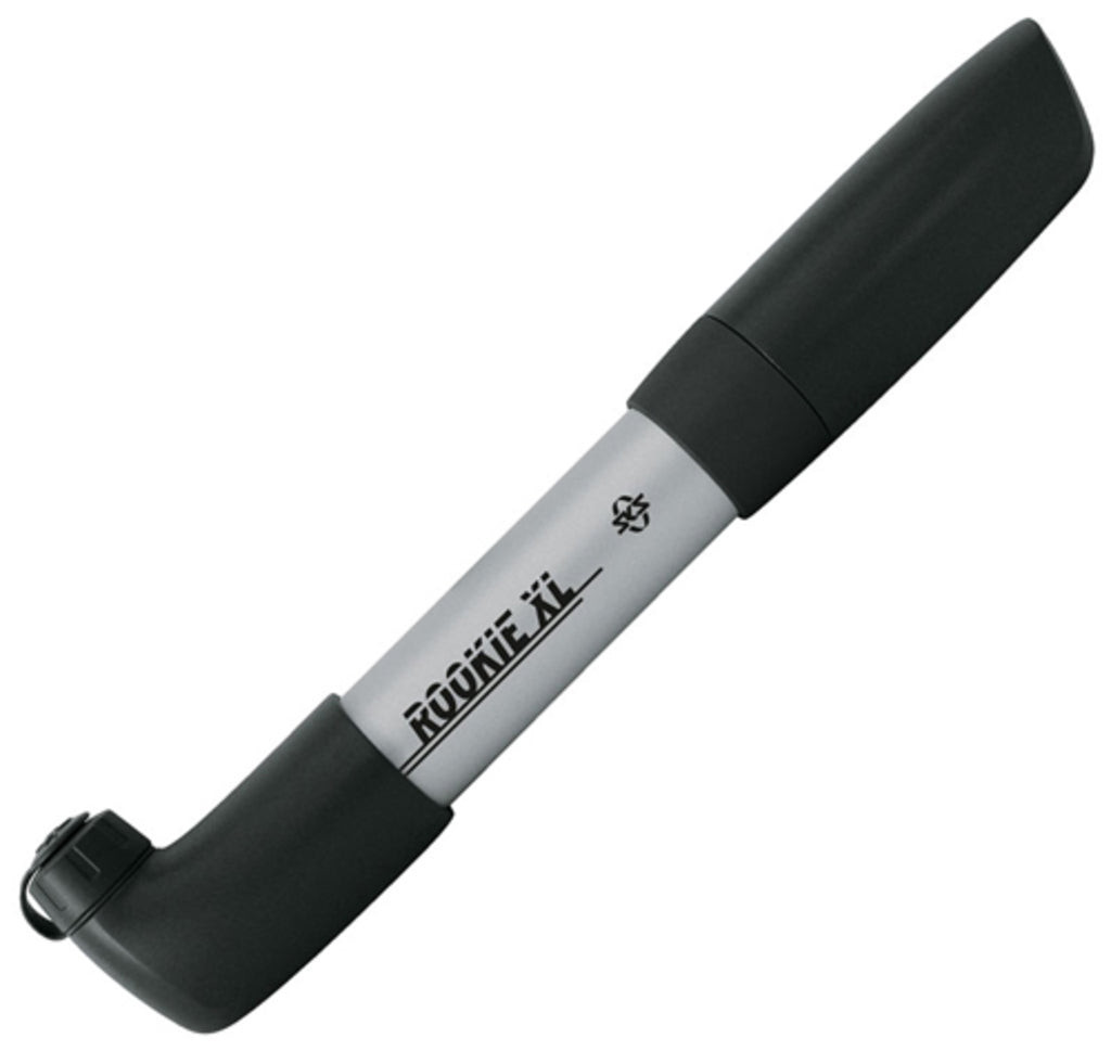 SKS Rookie XL zilveren minipomp. incl 2 punts pomphouder. geschikt voor alle ventielen