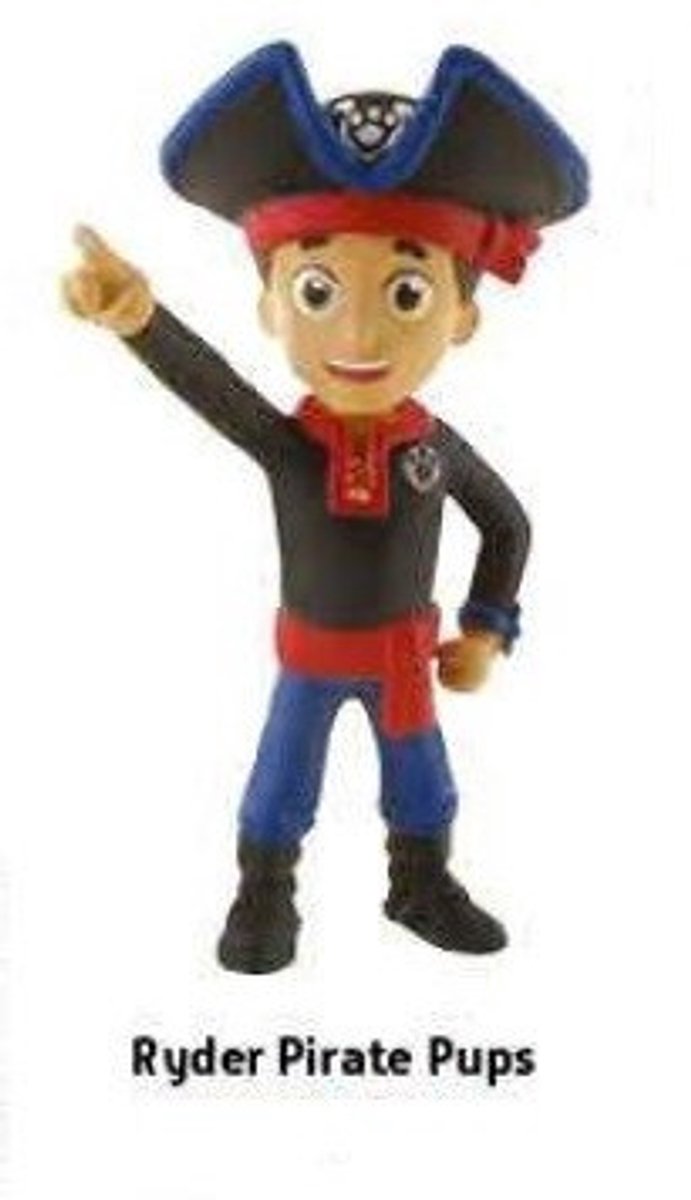 Paw patrol pirate pups ryder taart topper decoratie 7 cm.