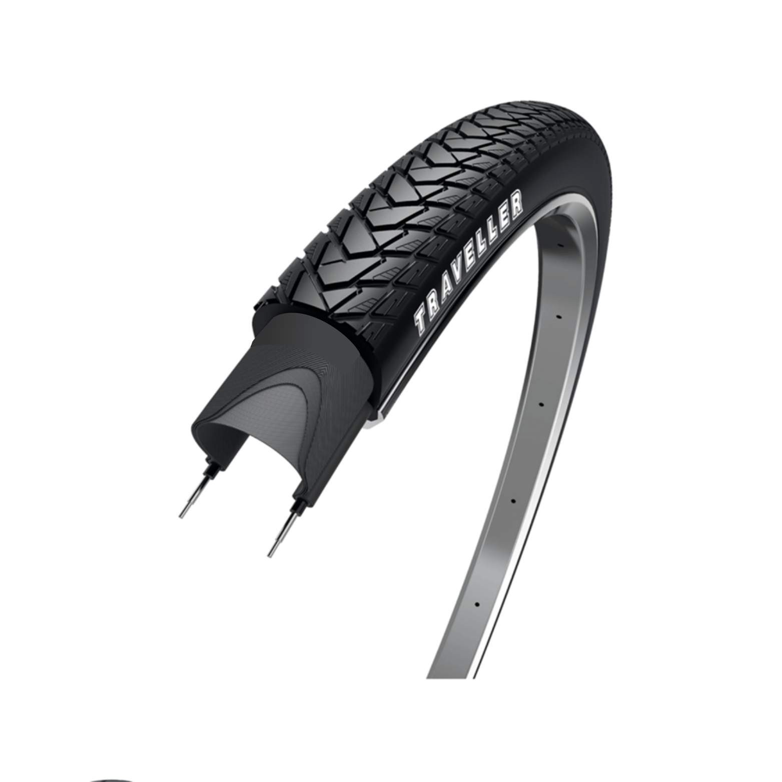 Pneu : Wolff couleur : noir avec reflet Taille : 28x1.60 , ETRTO 42-622