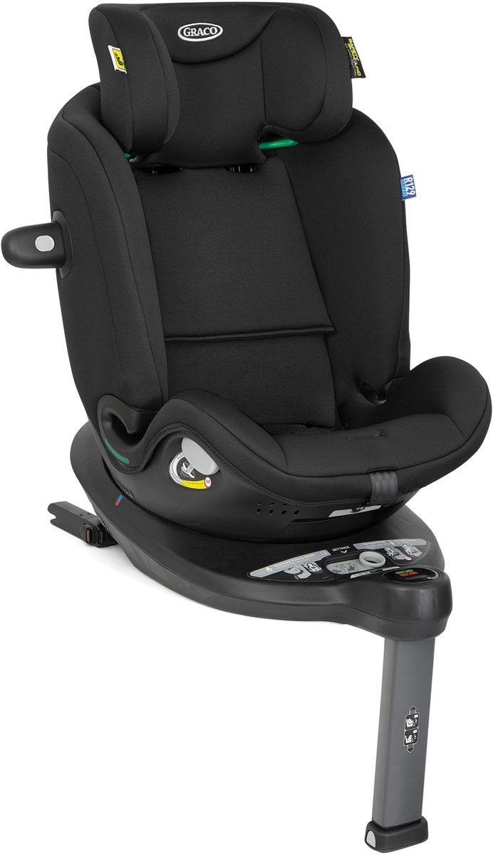 Graco turn2me grow - autostoeltje - achter voorwaarts - 360º - midnight - 40 tot 125 cm (vanaf geboorte tot ca. 7 jaar) - i-size r129