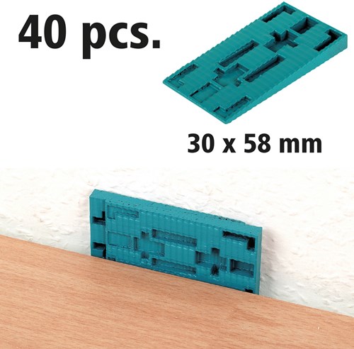 Wolfcraft afstandswiggen | van kunststof | 40 stuks - 6930000
