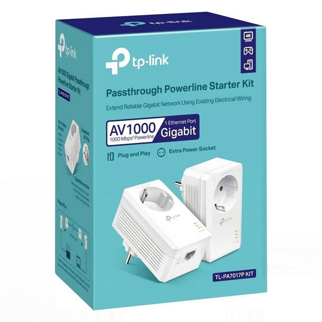 TP-Link TP-Link TL-PA7017P KIT AV1000 Gigabit Powerline Starterkit