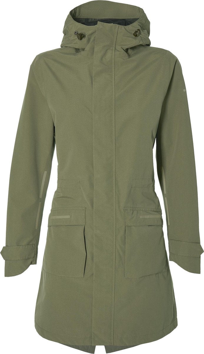 Basil mosse dames parka - olive green - maat s