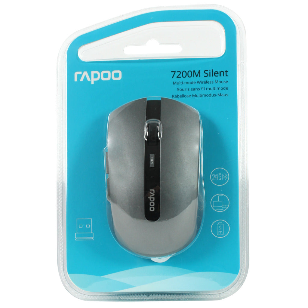 Rapoo muis mm 2,4ghz grijs7200