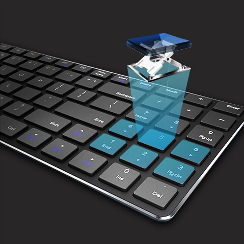 Rapoo toetsenbord mm slim zwart e9100m