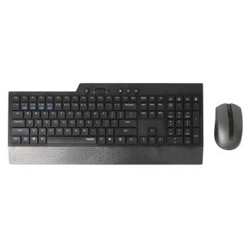 Rapoo 8200t multimodus draadloze desktop combo set zwart qwerty us