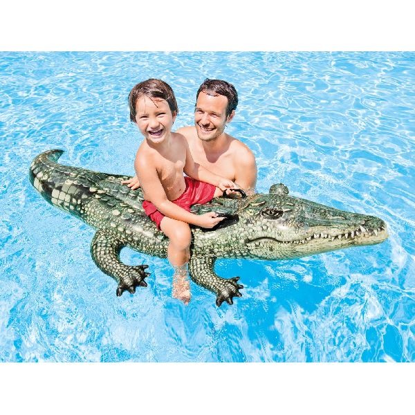 Intex realistische krokodil ride-on 170x86 cm