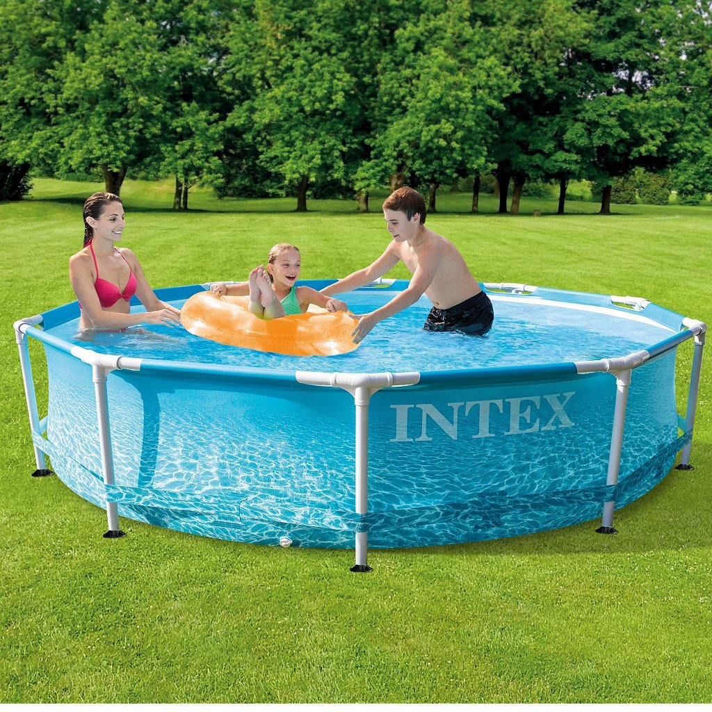 Intex 28206np beachside metalen frame zwembad 305x76 cm zonder filterpomp
