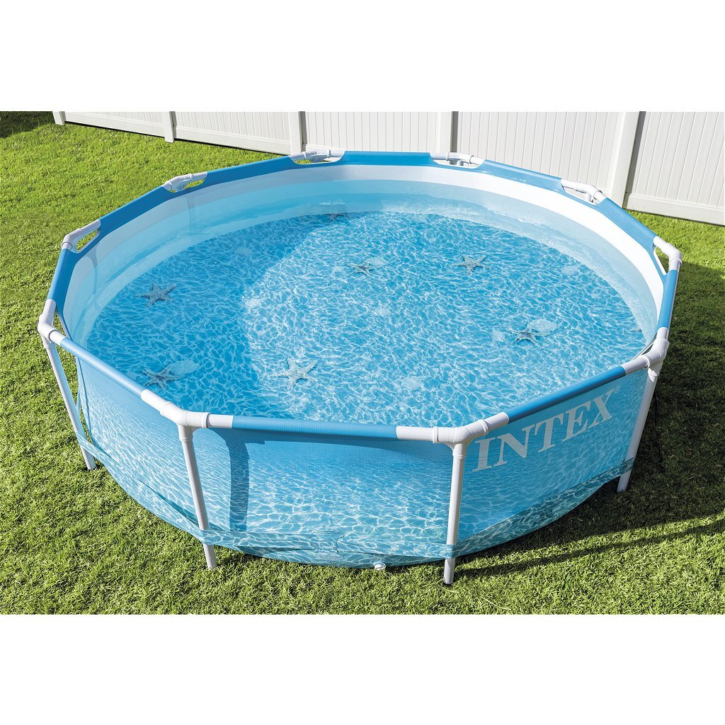 Intex 28206np beachside metalen frame zwembad 305x76 cm zonder filterpomp